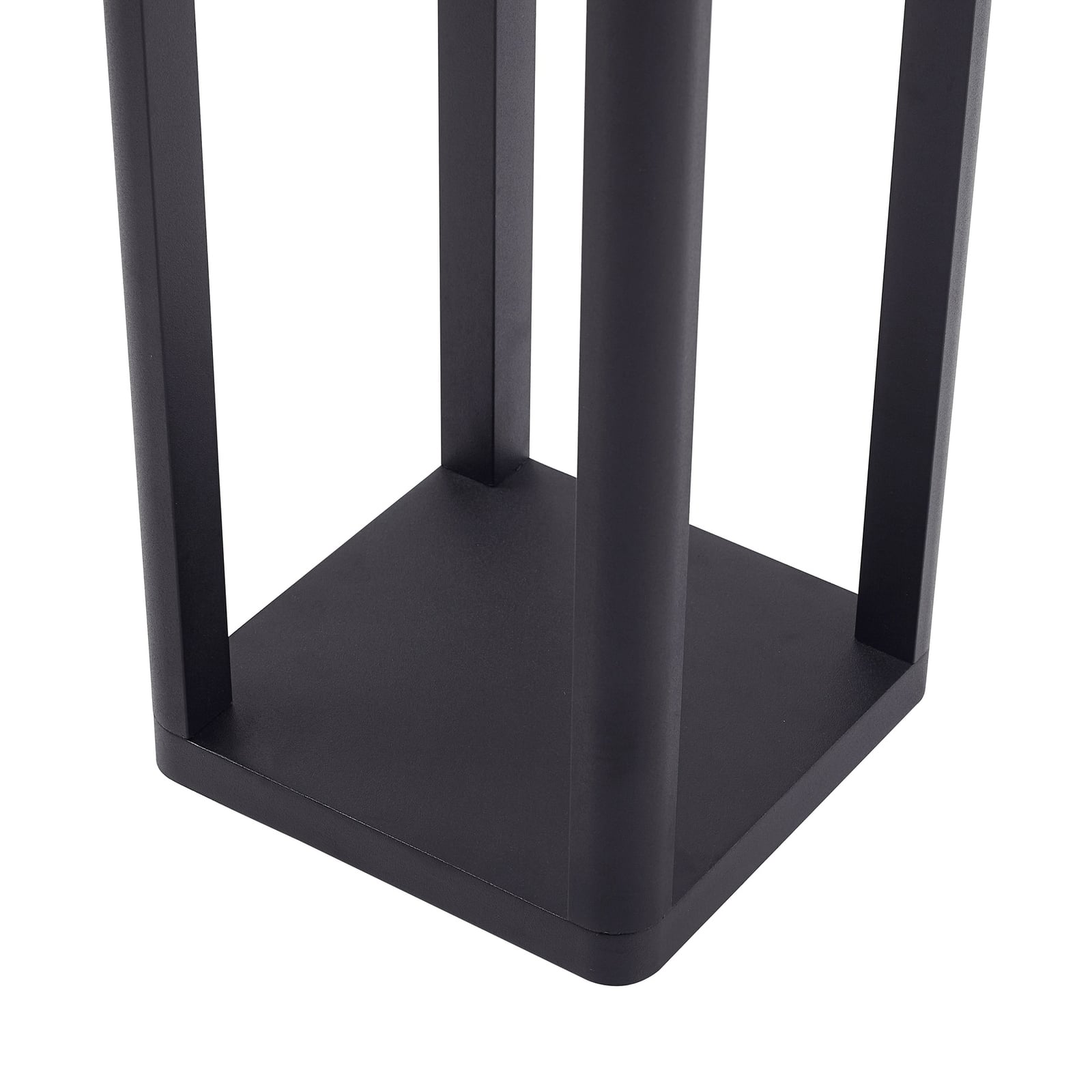 LED stolpelampe Thorvid svart aluminium sideprofil