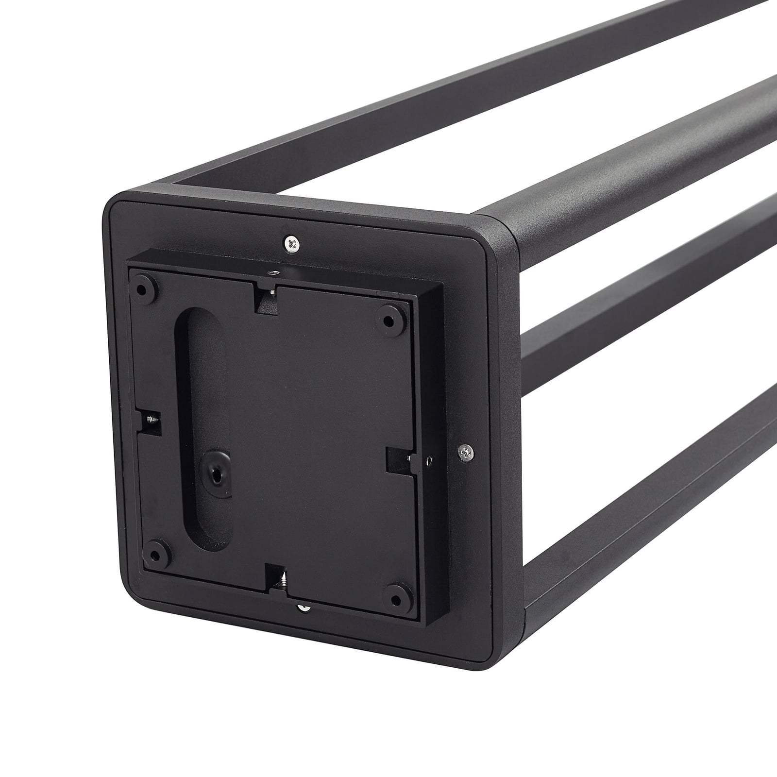 LED stolpelampe Thorvid svart aluminium lysdetalj