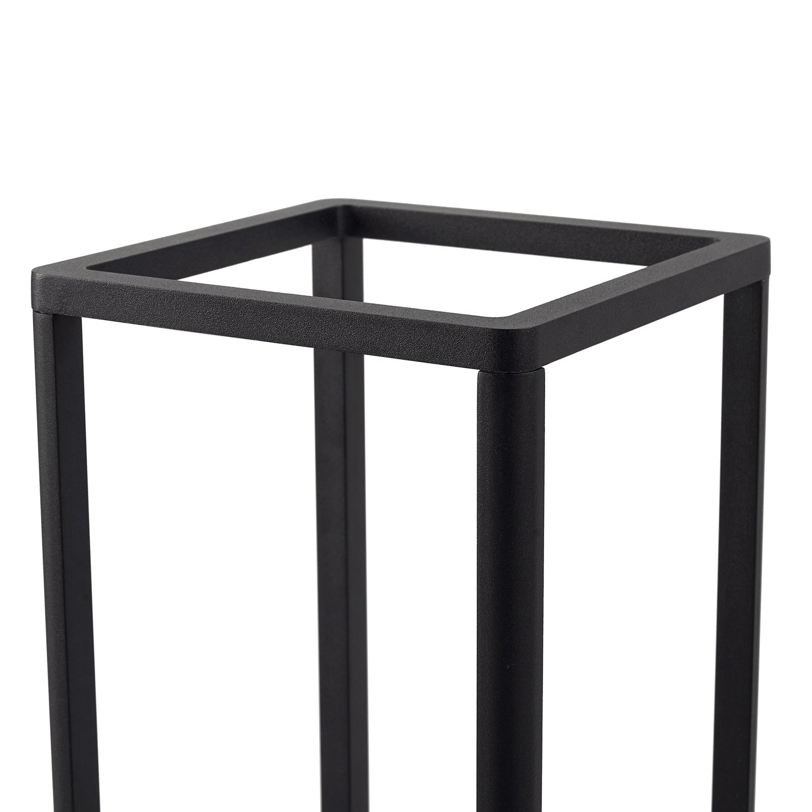 LED stolpelampe Thorvid svart aluminium 50 cm sideprofil