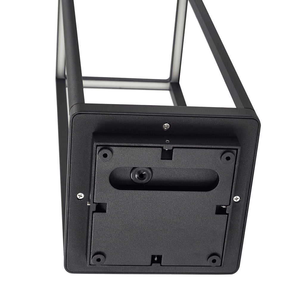 LED stolpelampe Thorvid svart aluminium 50 cm installasjonsdetalj