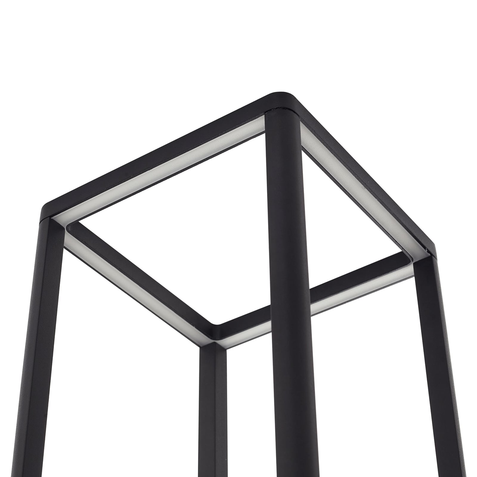 LED stolpelampe Thorvid svart aluminium 50 cm i hage