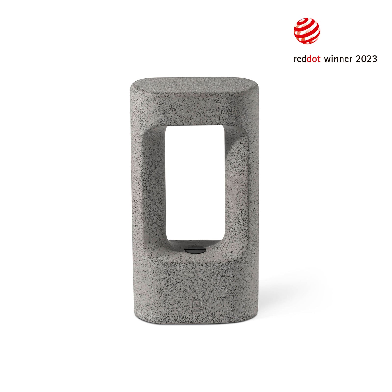 LED stolpelampe Totem betong grå 28,5 cm IP55 bakside