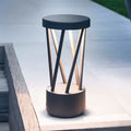 LED stolpelampe Twist antrasitt forfra