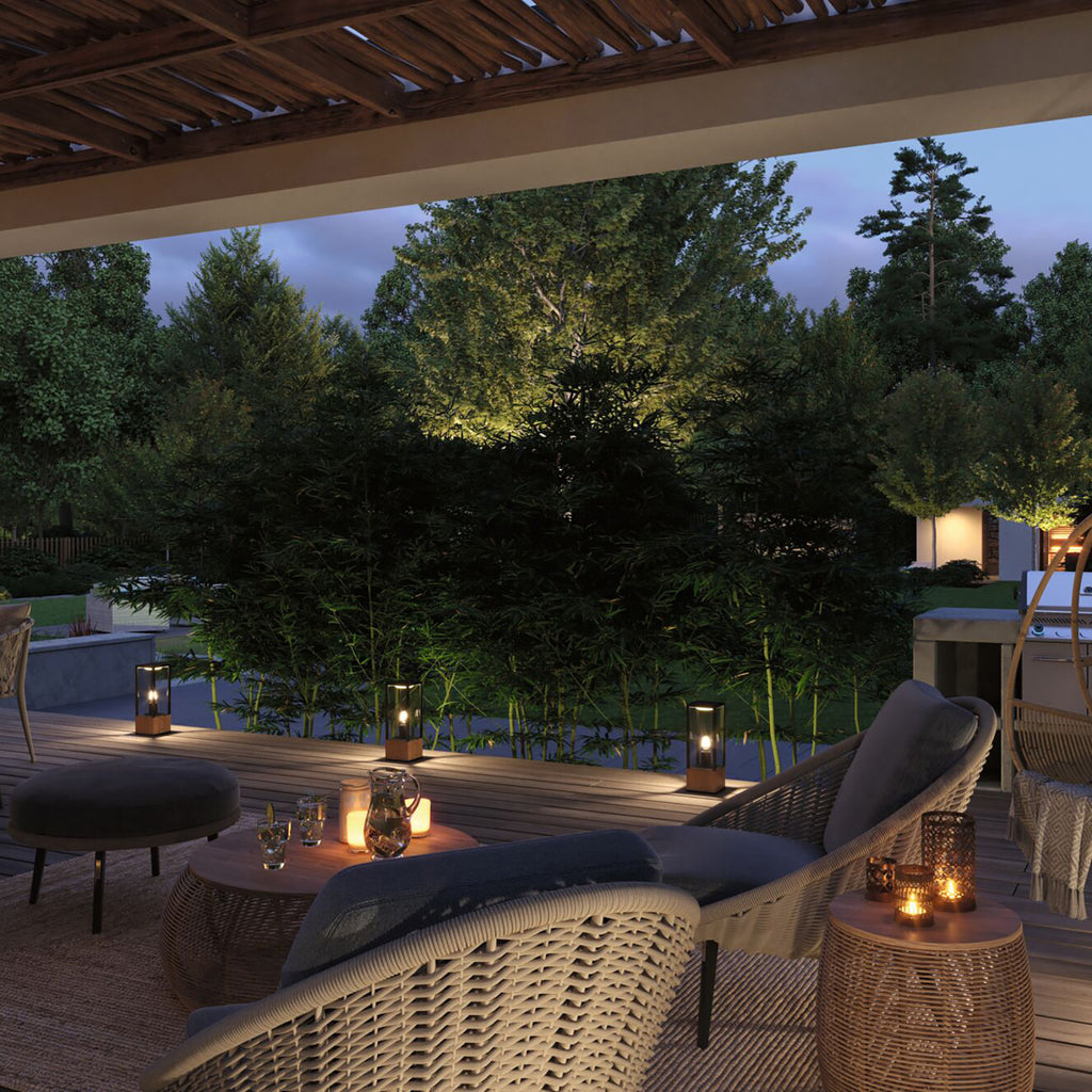 LED stolpelampe Venea lanterne sideprofil