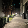 LED stolpelampe WAY grå aluminium 20 cm IP65 front