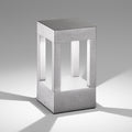 LED stolpelampe York grå aluminium 20 cm foran