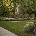 LED stolpelampe Zola svart aluminium 100 cm forfra