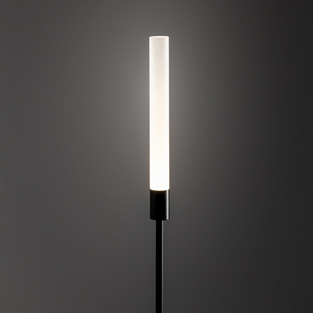 Montert LED stolpelampe Zola svart aluminium 100 cm i uteområde