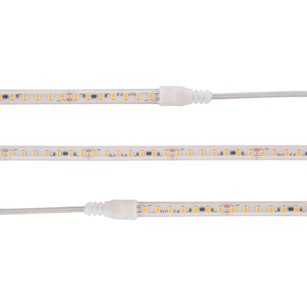 LED-stripe for badstu 5m dimbar IP67 24V 2700K 48W forfra