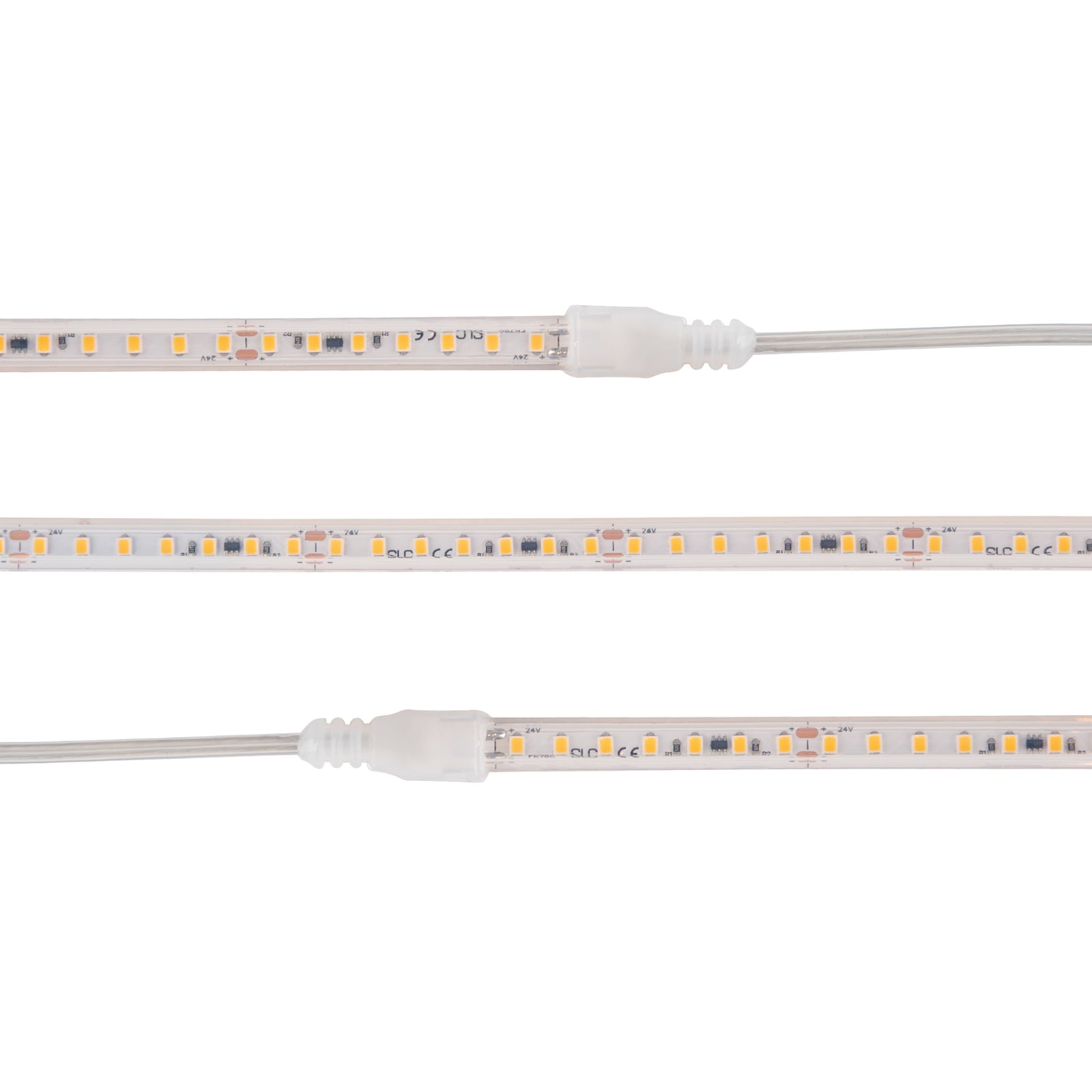 LED-stripe for badstu 5m dimbar IP67 24V 2700K 48W forfra