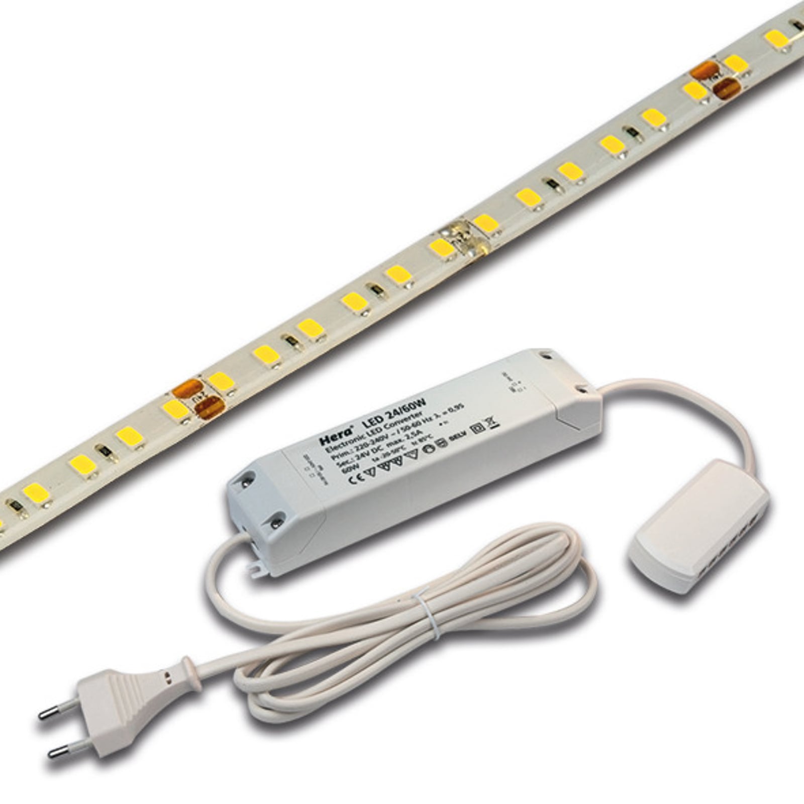 LED-stripe Basic-Tape S dimbar IP54 500 cm 40W 3000K forfra
