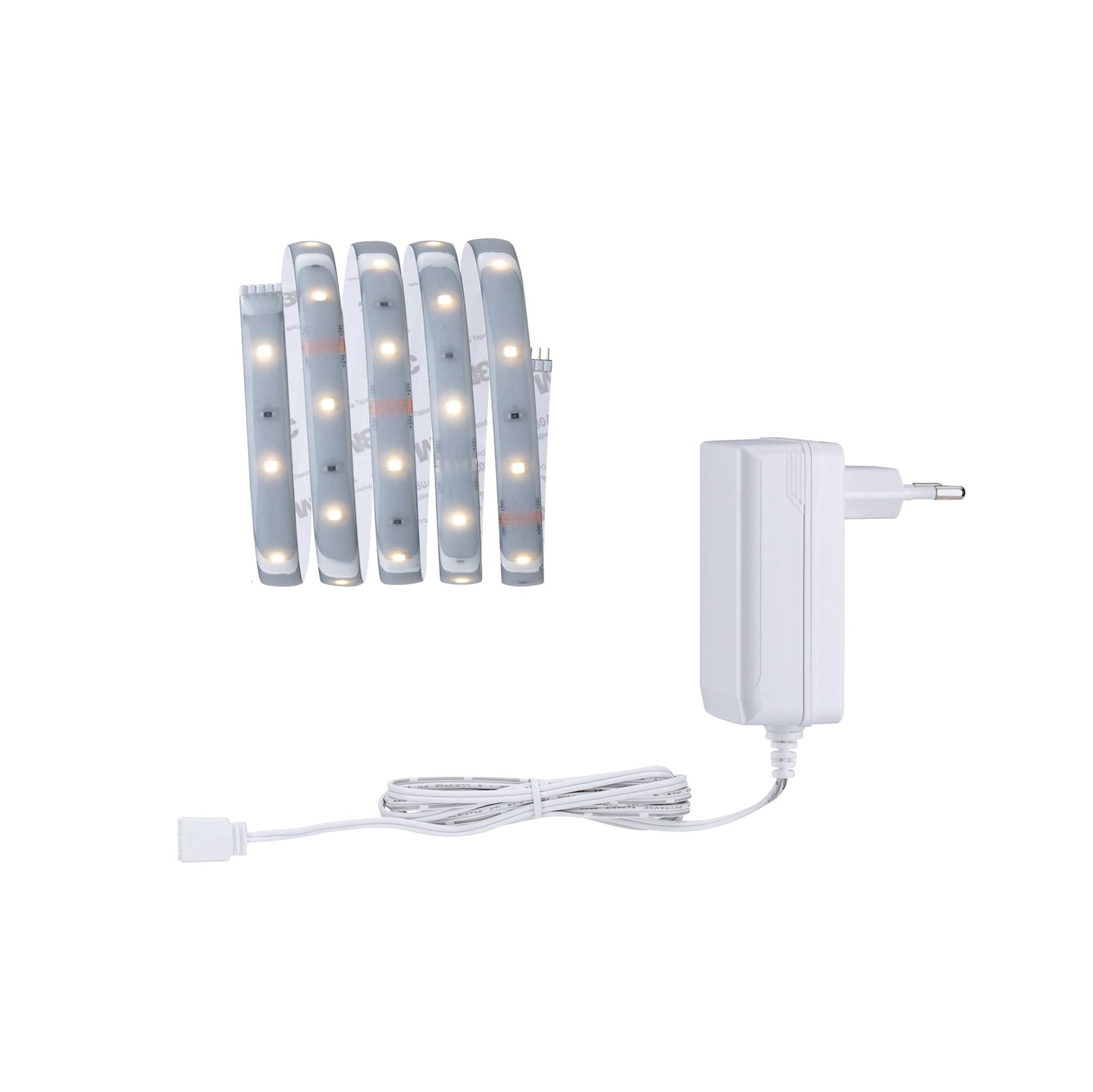 LED-stripe basissett IP44 varmhvit 1,5m 6W dimbar Paulmann forfra