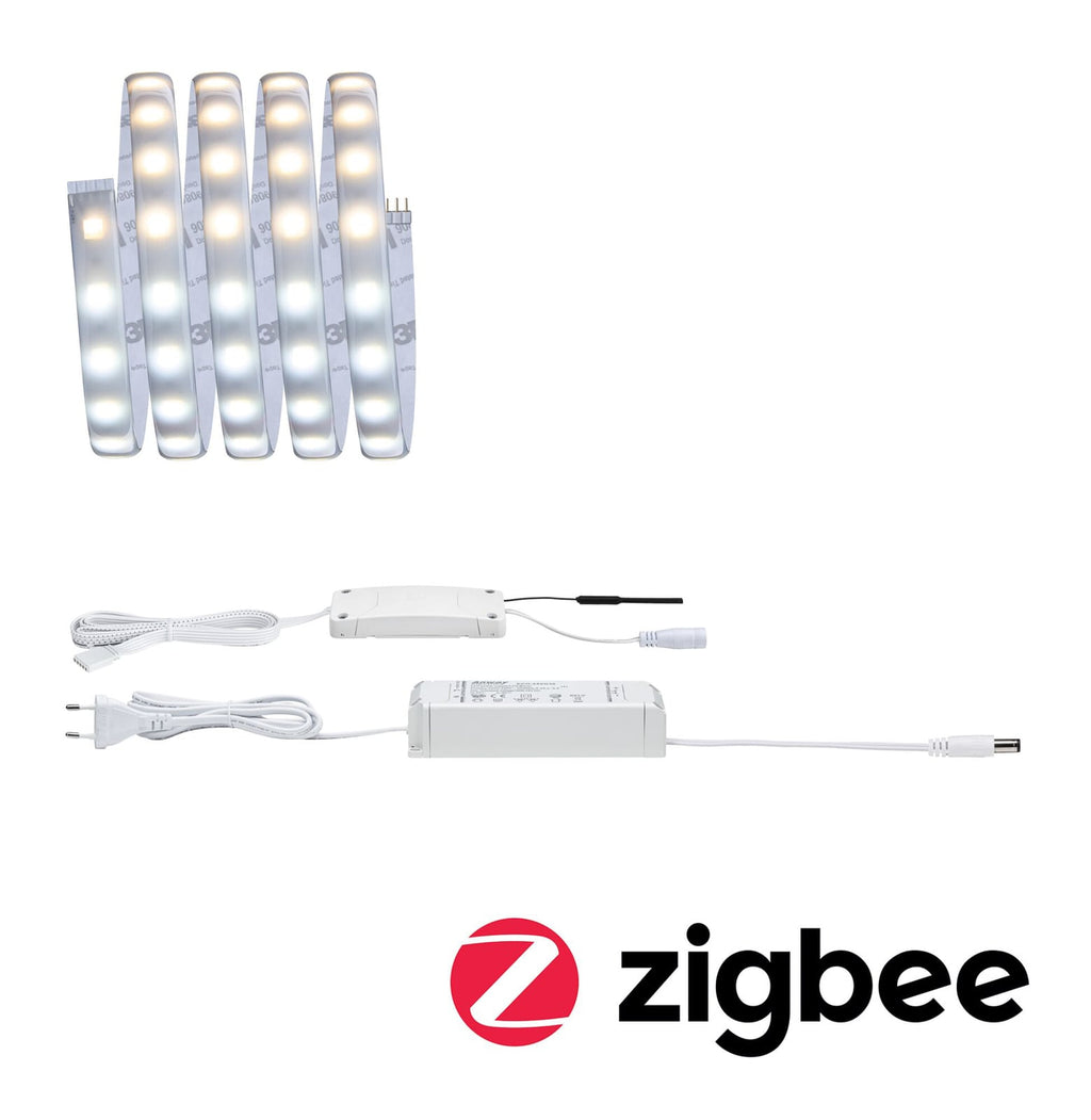 LED-stripe CCT dimbar IP44 1,5m 9W Zigbee Paulmann montert
