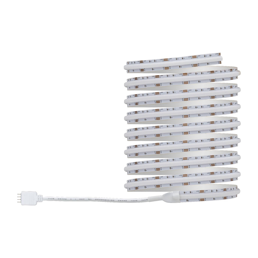 LED-stripe sett COB RGB dimbar 3 m med fjernkontroll - Paulmann montert under skap