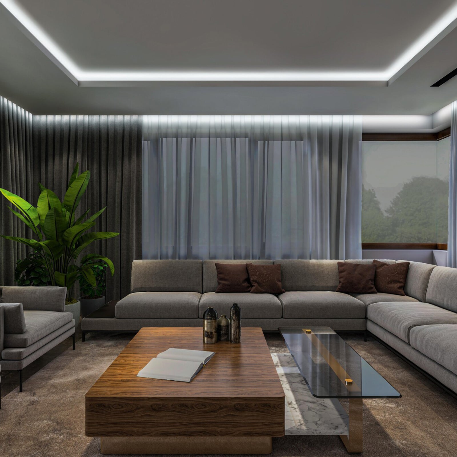 LED-stripe COB varmhvit 3000K IP20 150 cm 7,5W LEDVANCE bakside