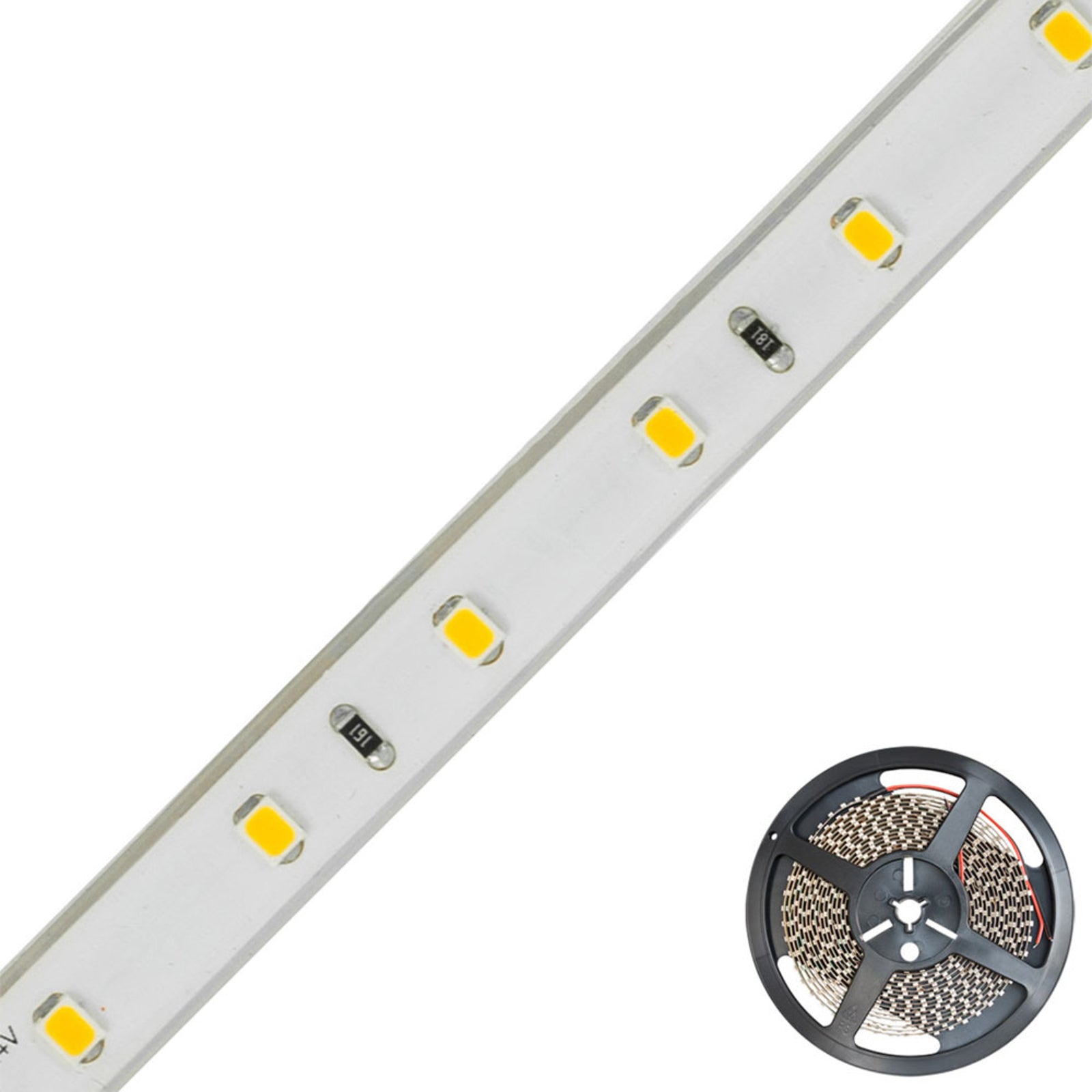 Bakside av LED-stripe dimbar IP67 5m 24W 2700K varmhvit - EVN