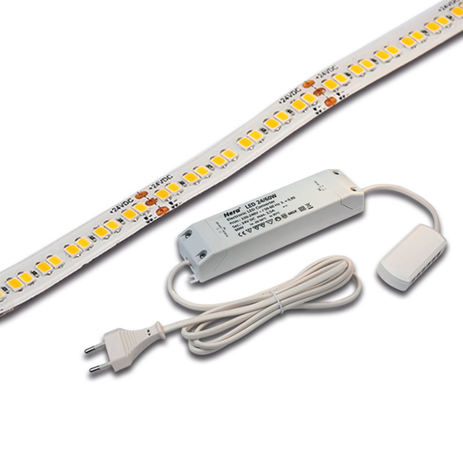 LED-stripe Dynamic-Tape S IP54 CCT 2700-5000K 260cm fra Hera forfra