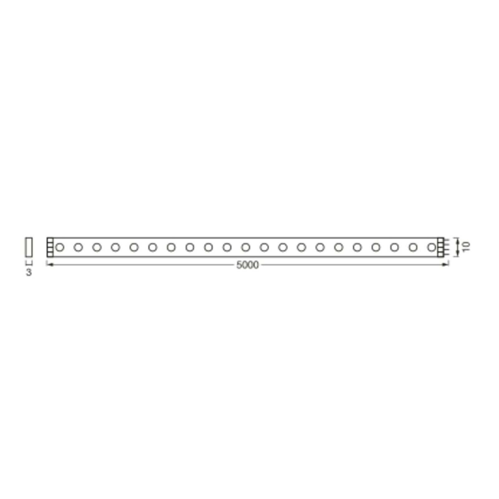 LED-stripe Flex Audio RGB dimbar 5 m med fjernkontroll 20W bakside