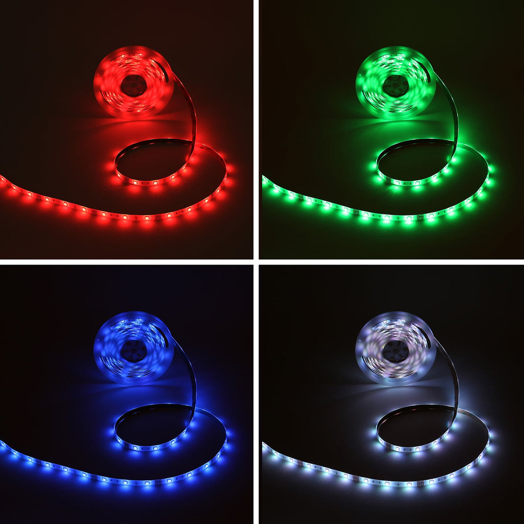 Detalj av LED-stripe Flow RGB selvklebende 500 cm med fjernkontroll