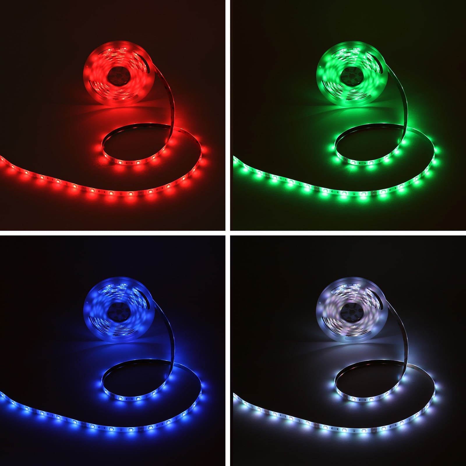 Detalj av LED-stripe Flow RGB selvklebende 500 cm med fjernkontroll
