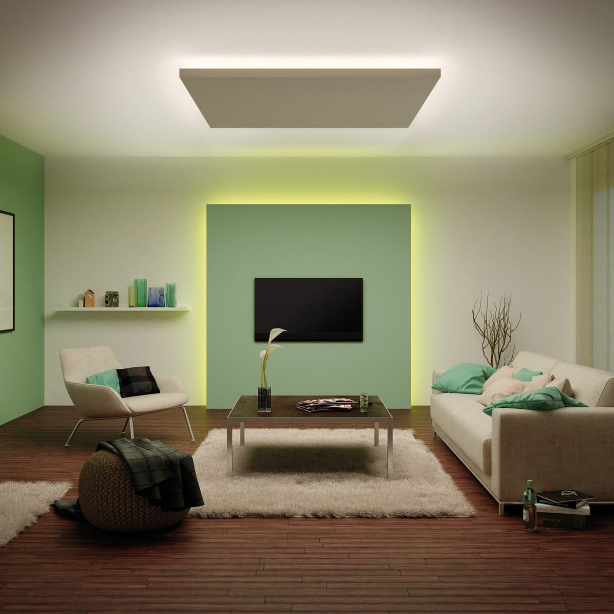 LED-stripe MaxLED 1000 basissett IP44 dimbar 3m varmhvit koblingspunkt