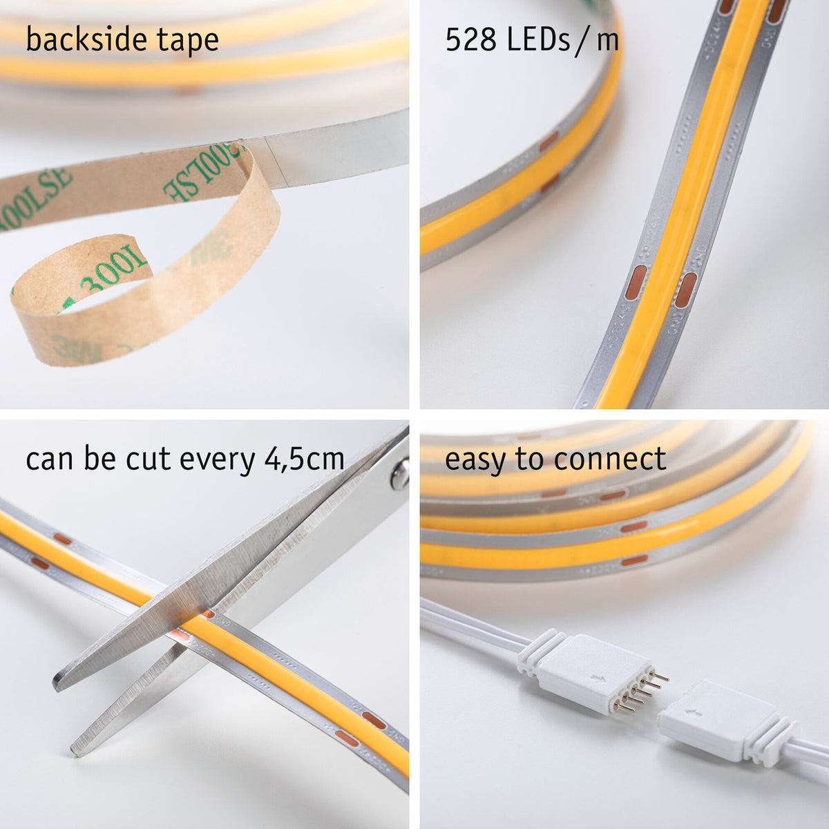 LED-stripe MaxLED 1000 COB basissett sideprofil