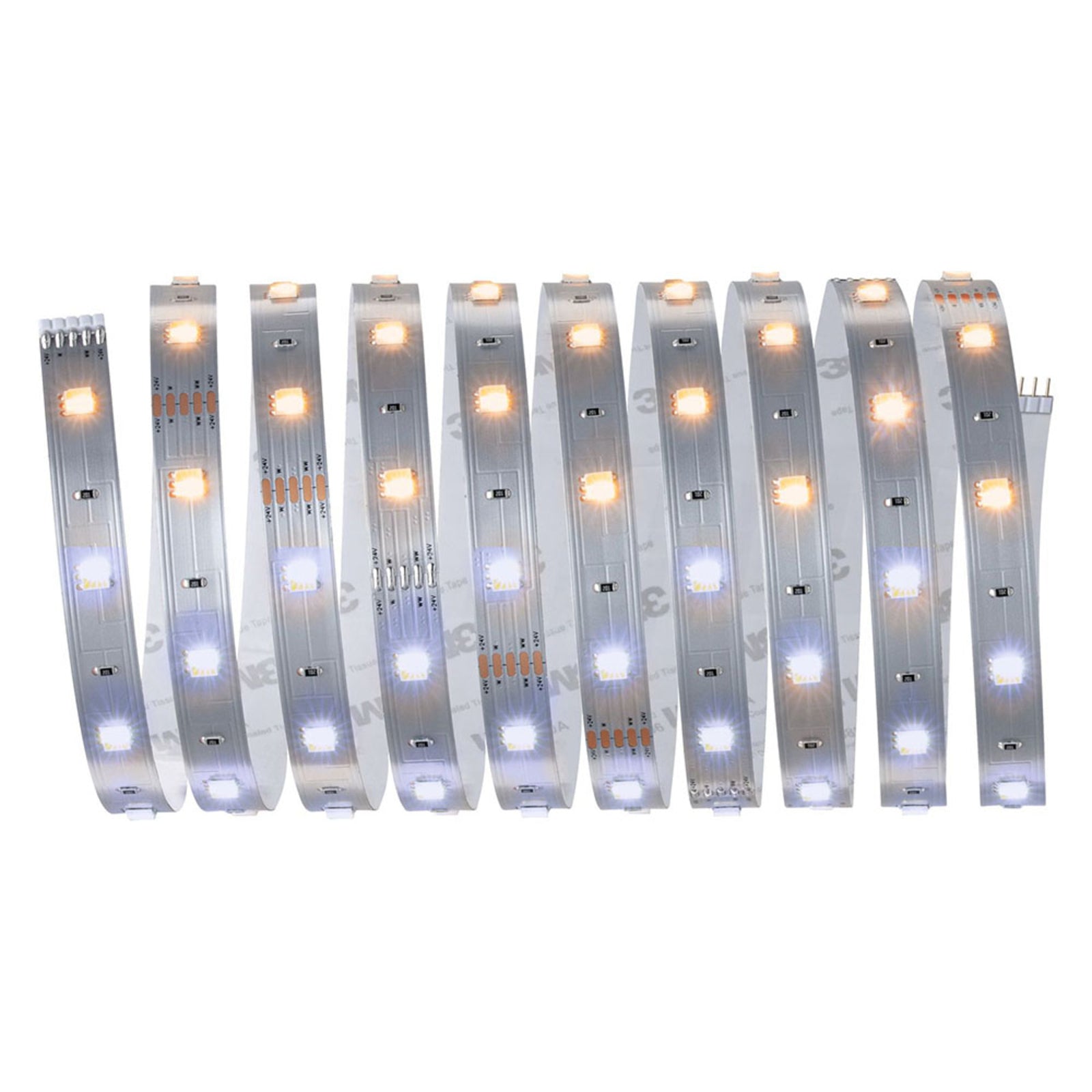 LED-stripe MaxLED 250 basissett 3m dimbar med fjernkontroll detalj av LED-lys