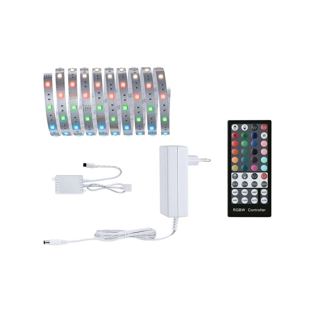 LED-stripe MaxLED 250 basissett 3 m RGBW med fjernkontroll forfra