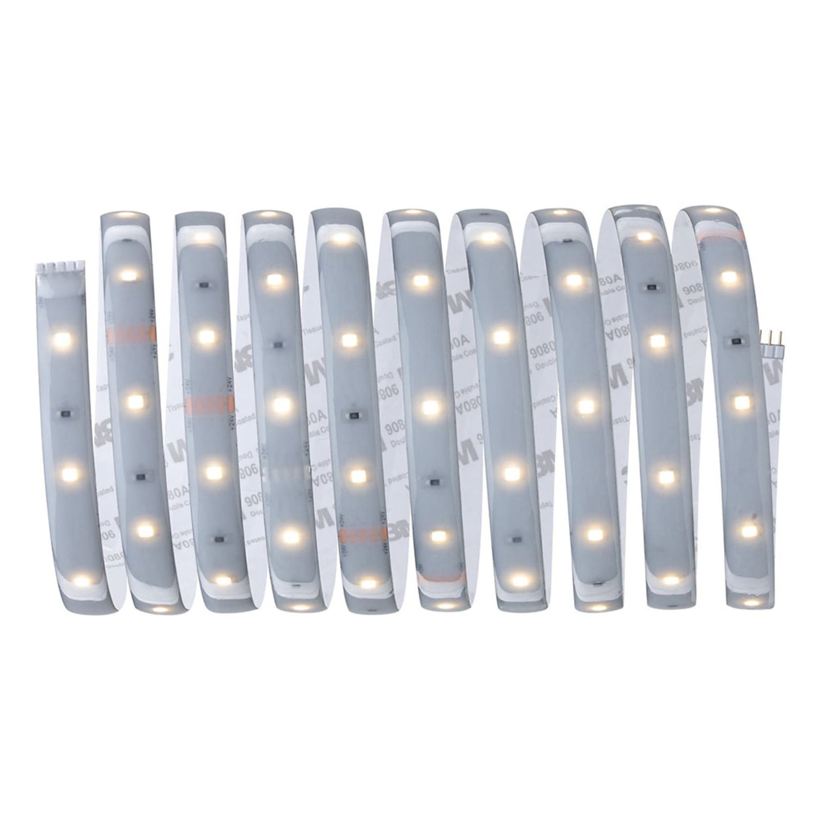 Detalj av LED-stripe MaxLED 250 basissett 3 m varmhvit dimbar IP44