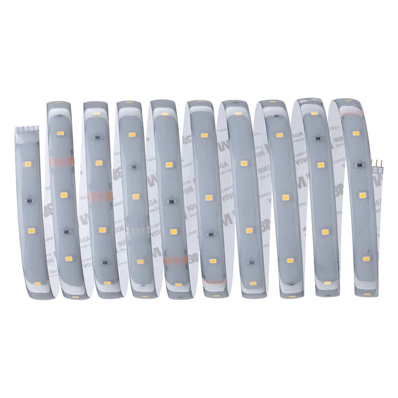 Nærbilde av LED-stripe MaxLED 250 basissett 3 m varmhvit dimbar IP44 lys