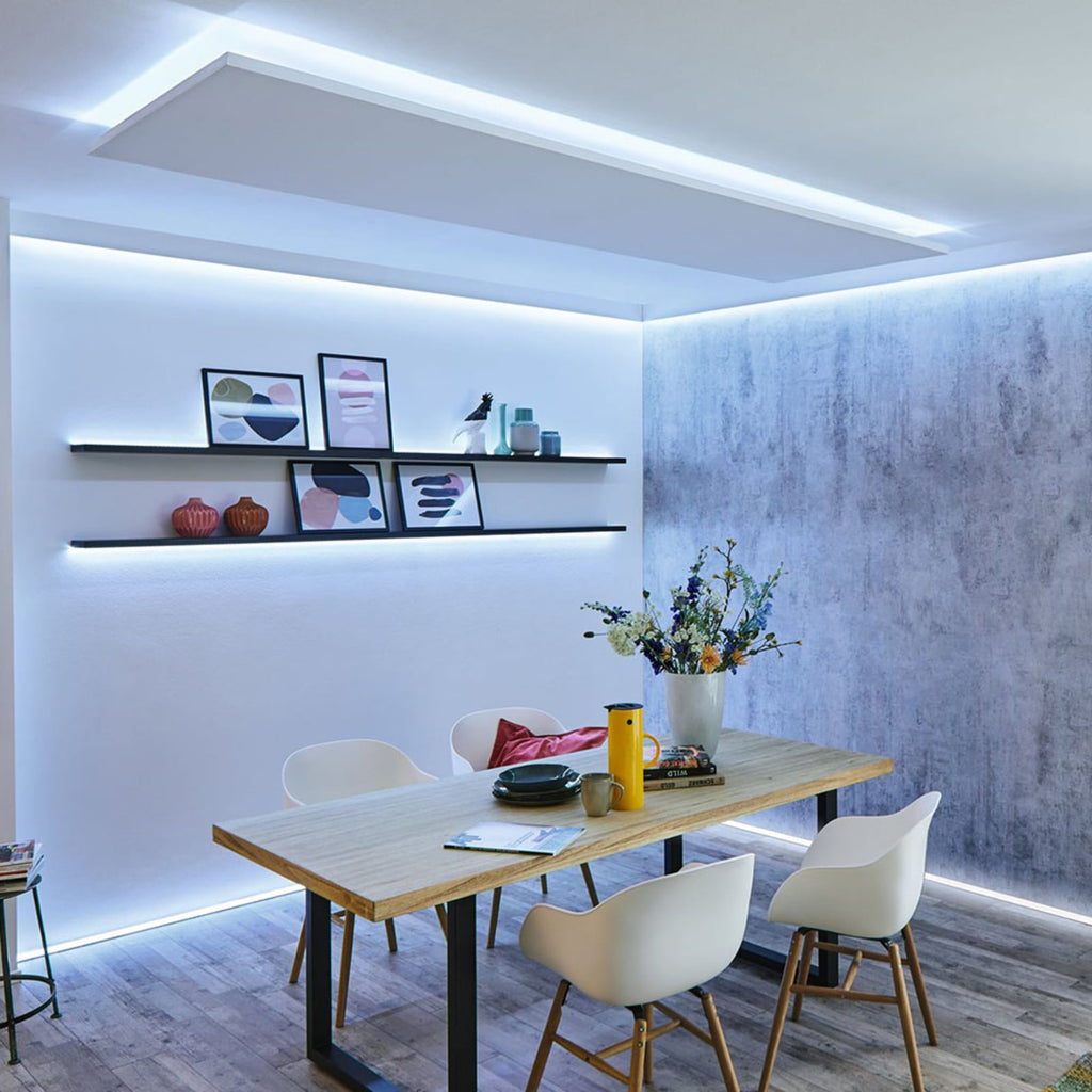 LED-stripe MaxLED 250 basissett bakside med klebebånd