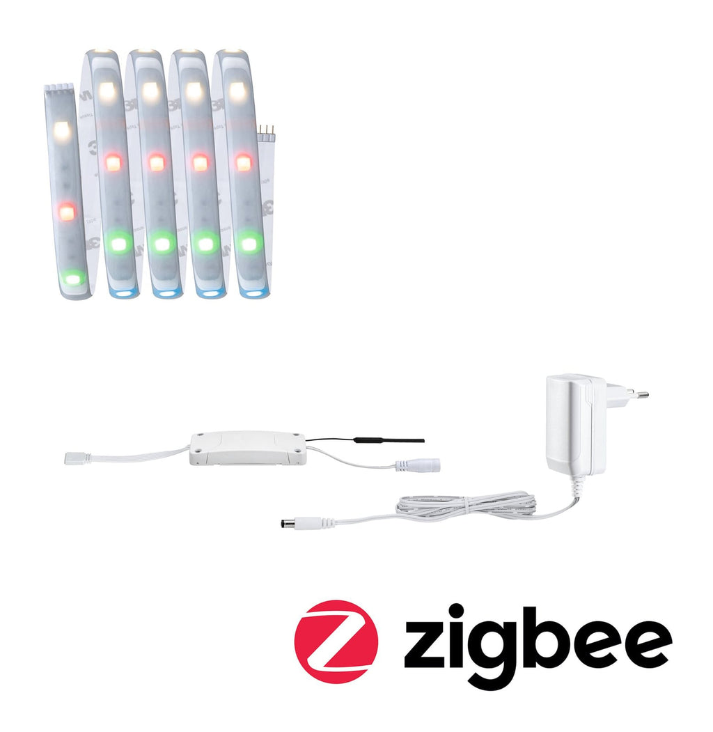 Detalj av LED-stripe MaxLED 250 basissett RGBW ZigBee dimbar 150 cm