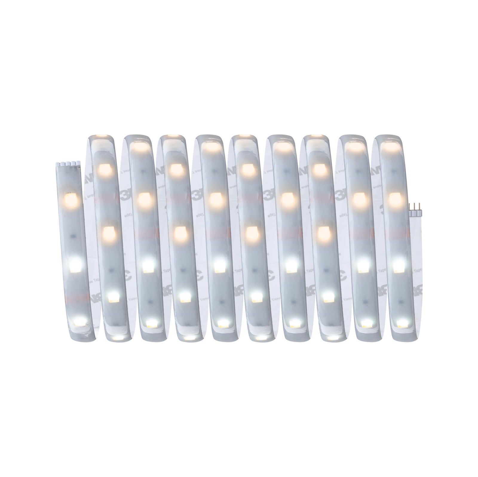 LED-stripe MaxLED 250 CCT dimbar ZigBee IP44 bakside med tilkoblinger