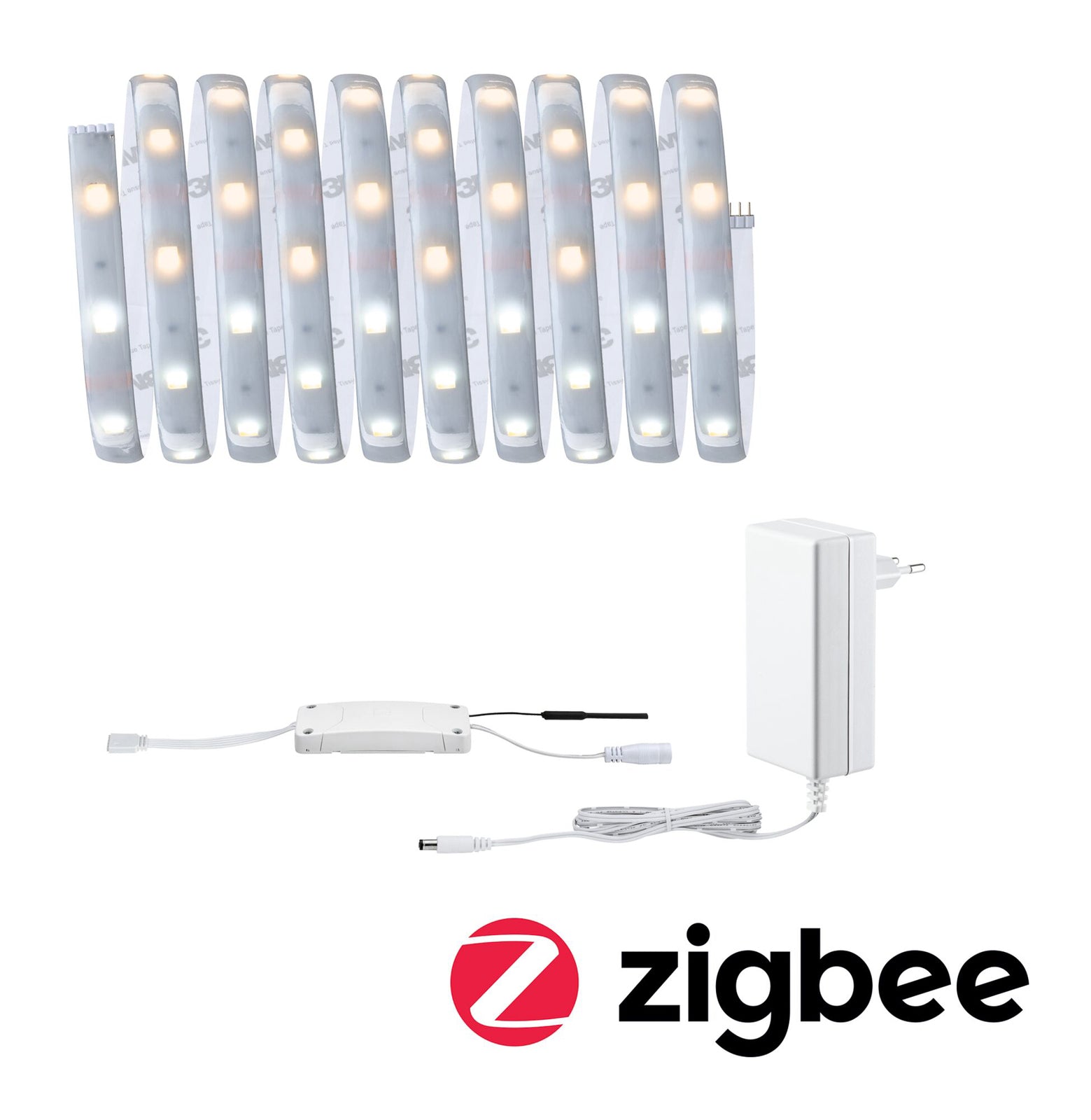 LED-stripe MaxLED 250 CCT dimbar ZigBee IP44 montert under kjøkkenskap