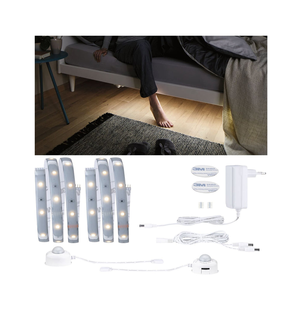 LED-stripe MaxLED 250 Comfort sett 2x1 m med bevegelsessensor IP44 detalj