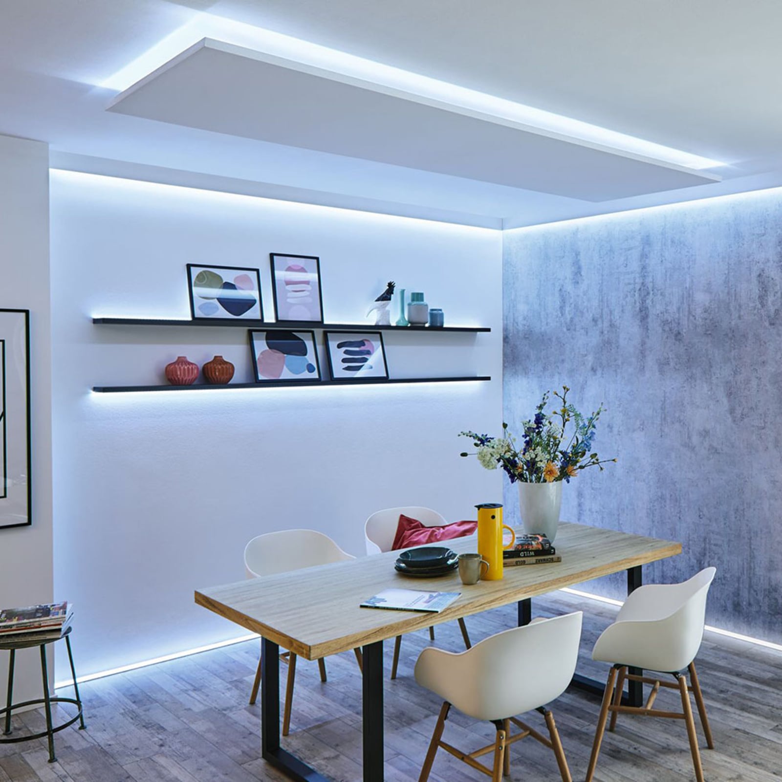 LED-stripe MaxLED 250 montert i baderom
