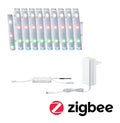 LED-stripe MaxLED 250 RGBW dimbar ZigBee IP44 3m 15W Paulmann forfra