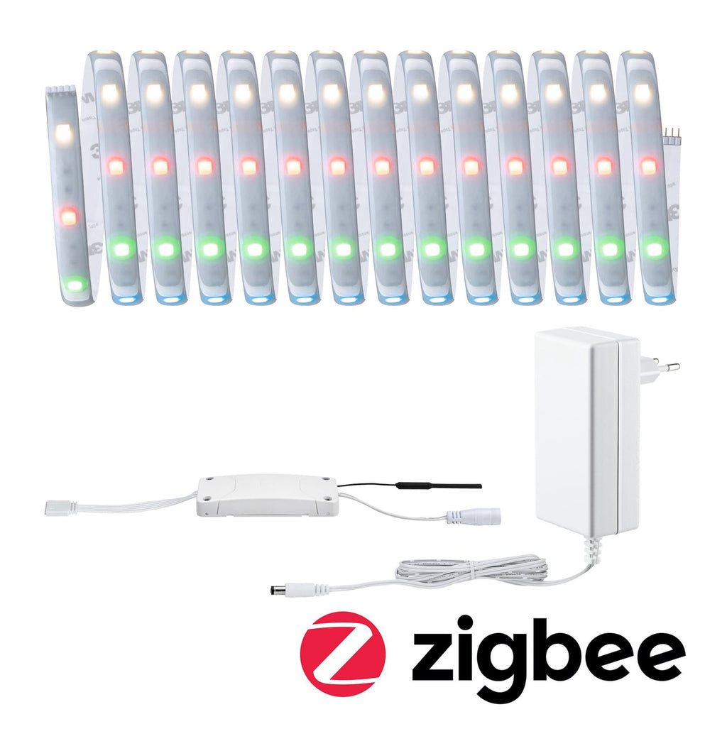 LED-stripe MaxLED 250 RGBW dimbar ZigBee IP44 5m 22W detalj nærbilde