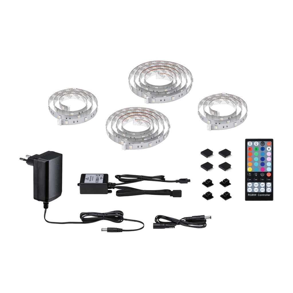 LED-stripe MaxLED 250 RGBW TV-sett detalj av lysstripe
