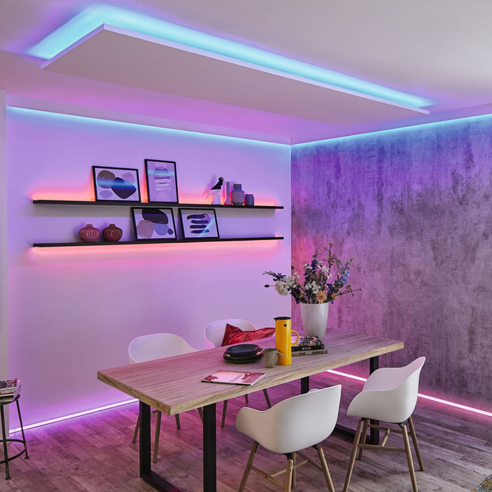 LED-stripe MaxLED 250 RGBW utvidelse 500 cm med klebende tape