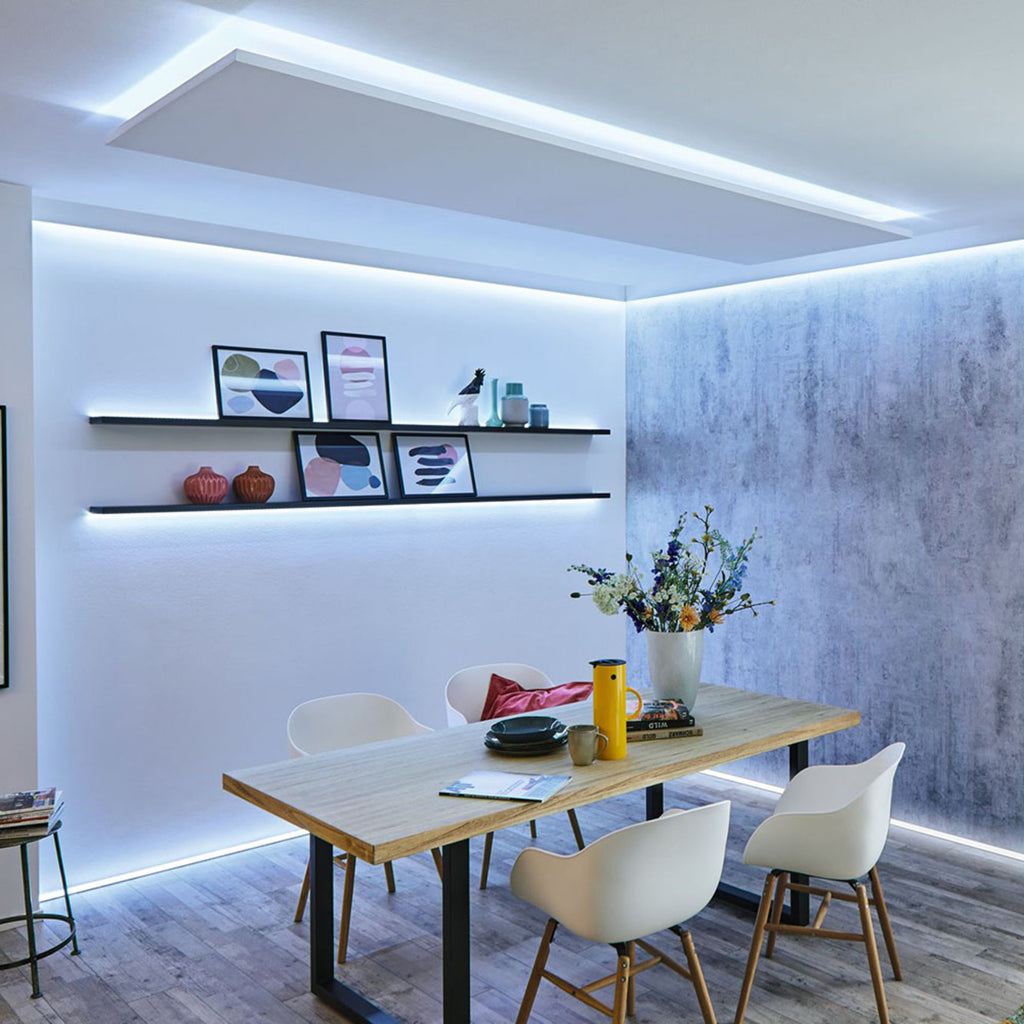 LED-stripe MaxLED 250 utvidelse 2,5m dimbar IP20 Paulmann montert på vegg
