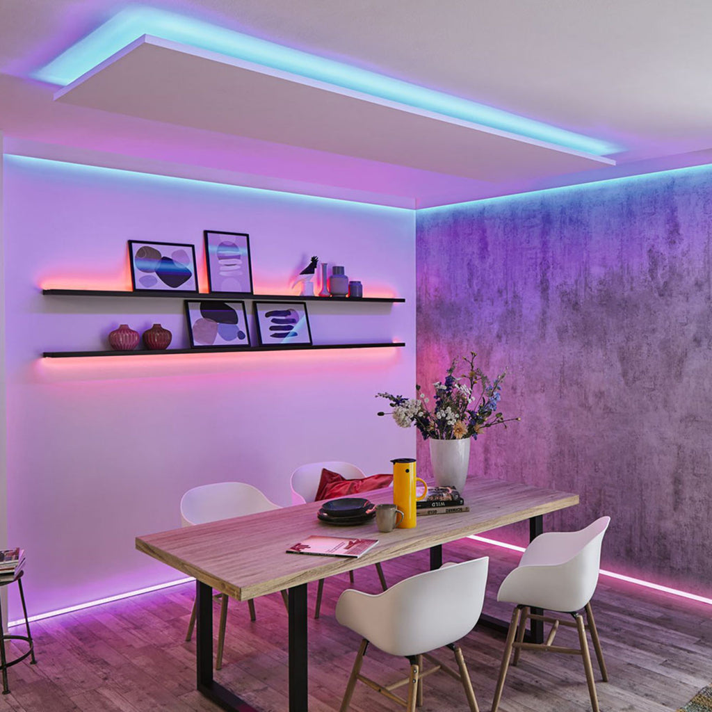 LED-stripe MaxLED 250 utvidelse RGBW 100 cm dimbar - Paulmann selvklebende bakside