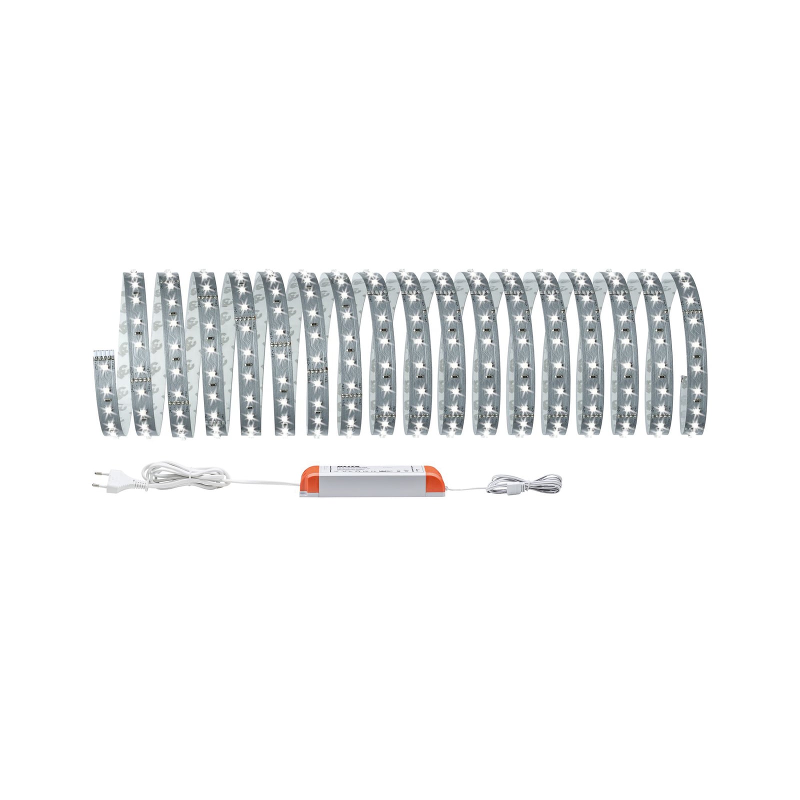LED-stripe MaxLED 500 basissett 10m kaldhvit front
