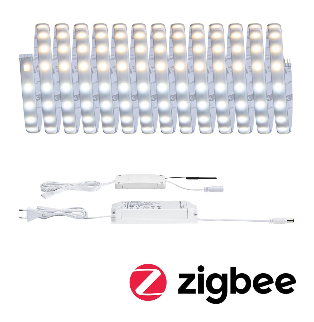 LED-stripe MaxLED 500 basissett 5 m CCT IP44 Zigbee Paulmann forfra