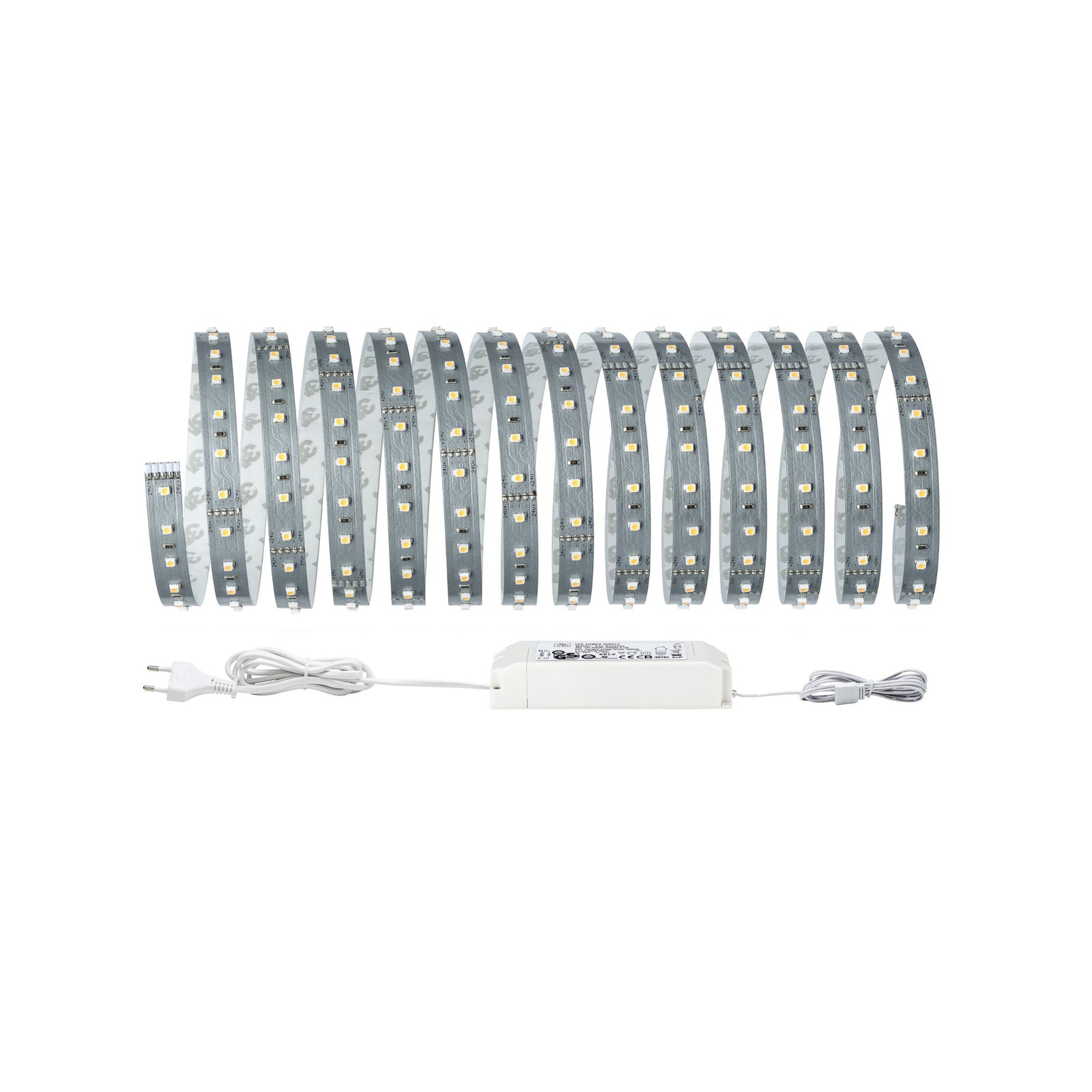 LED-stripe MaxLED 500 basissett dagslyshvit 5m 28W dimbar tilkobling