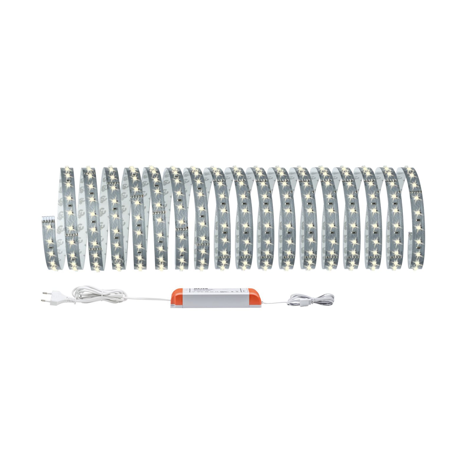 Bakside av LED-stripe MaxLED 500 basissett dimbar 10m varmhvit Paulmann