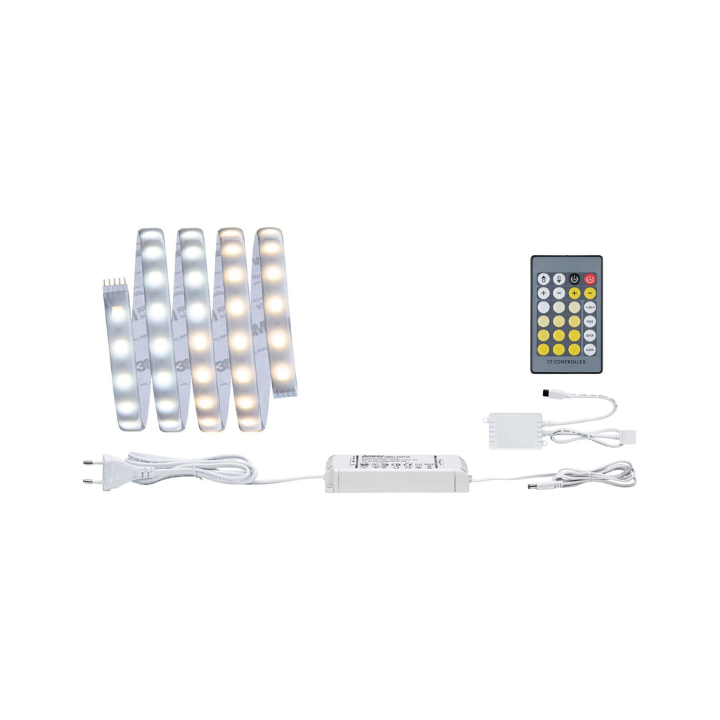 LED-stripe MaxLED 500 basissett dimbar CCT 150 cm IP44 forfra