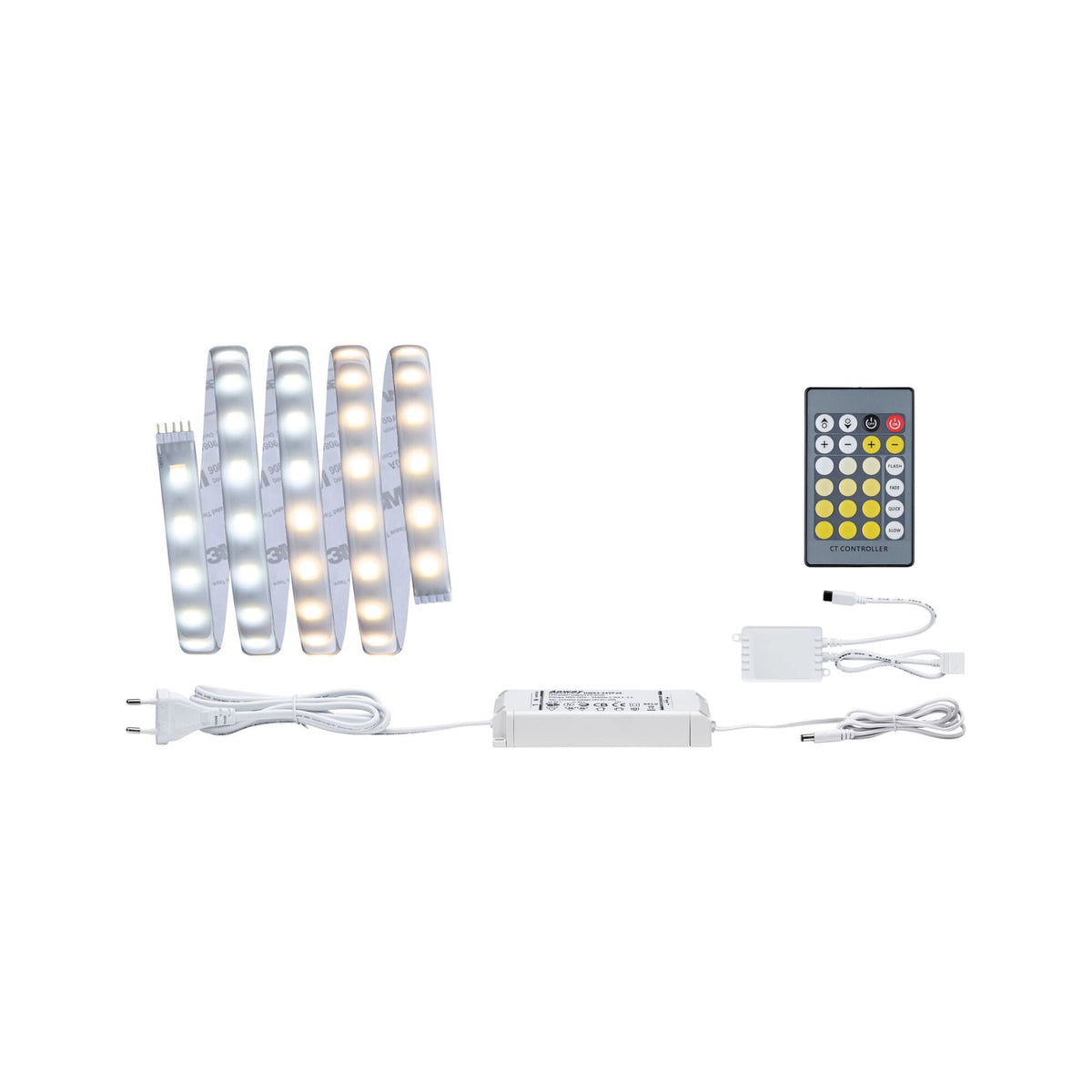 LED-stripe MaxLED 500 basissett dimbar CCT 150 cm IP44 forfra