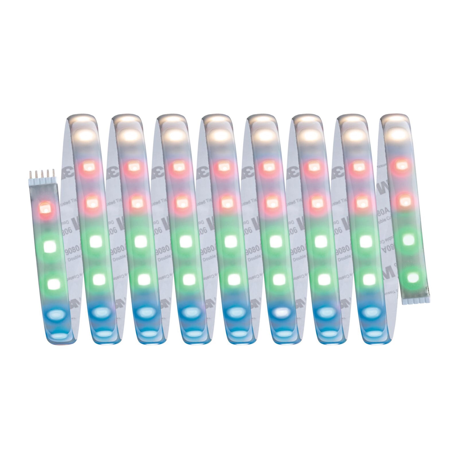 LED-stripe MaxLED 500 basissett RGBW ZigBee bakside og tilkobling