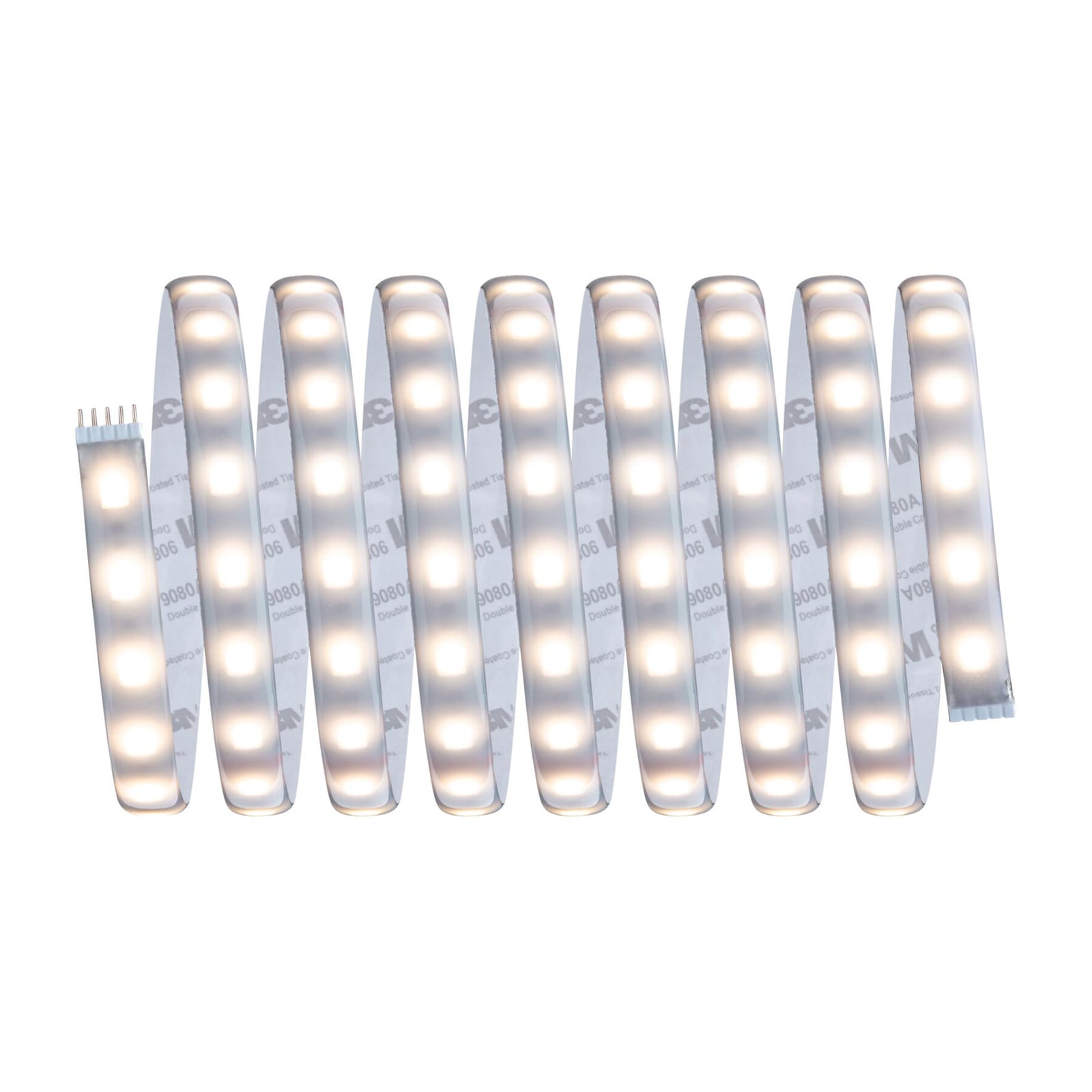 LED-stripe MaxLED 500 basissett RGBW ZigBee montert på vegg